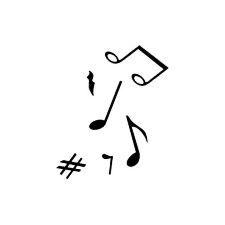 Musical Notes Stickers – Melody Music Decals (2-Pack)