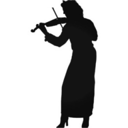 Violin Player Stickers – Violinist Musician Decals (2-Pack)
