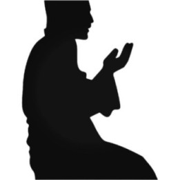 Muslim Praying Silhouette Stickers – Dua Prayer Decals (2-Pack)