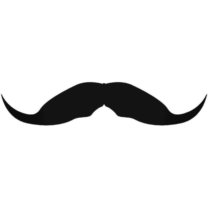 Moustache Stickers – Handlebar Novelty Decals (2-Pack)
