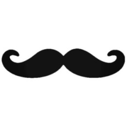 Moustache Stickers – Handlebar Facial Hair Decals (2-Pack)