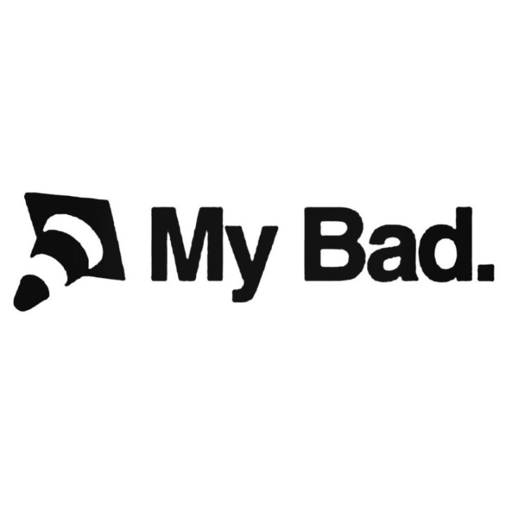 My Bad Cone Killer Stickers – Autocross Humor Decals (2-Pack)