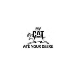 My Cat Ate Your Deere Stickers – Funny Tractor Decals (2-Pack)
