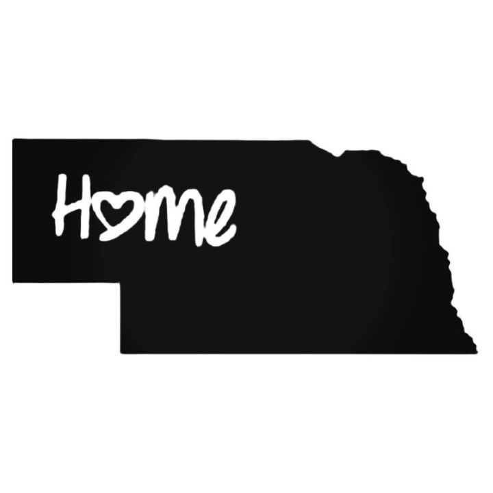 Buy Nebraska Home Style 2 Decal Sticker Online