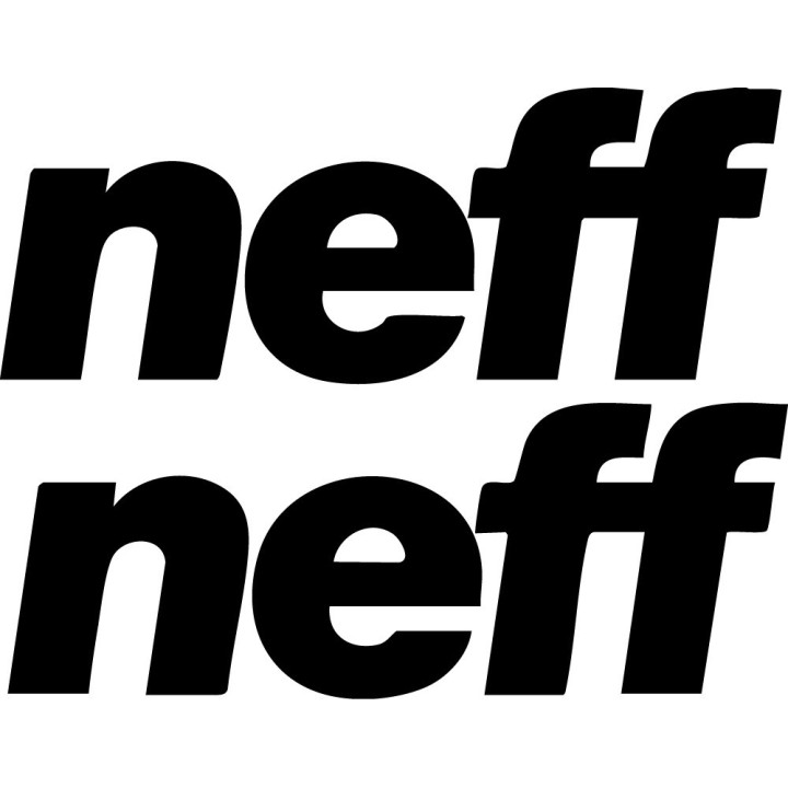 Neff Stickers – Skate Snow Lifestyle Decals (2-Pack)