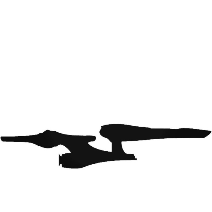 Star Trek USS Enterprise Stickers – NCC-1701 Decals (2-Pack)