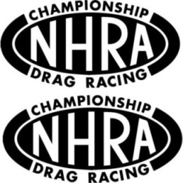 NHRA Championship Drag Racing Stickers – Top Fuel Funny Car Decals (2-Pack)