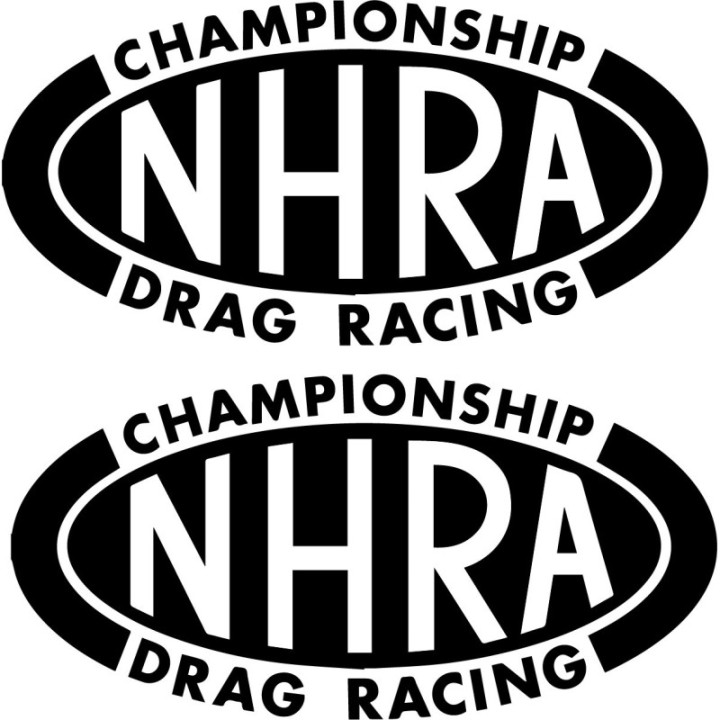NHRA Championship Drag Racing Stickers – Top Fuel Funny Car Decals (2-Pack)