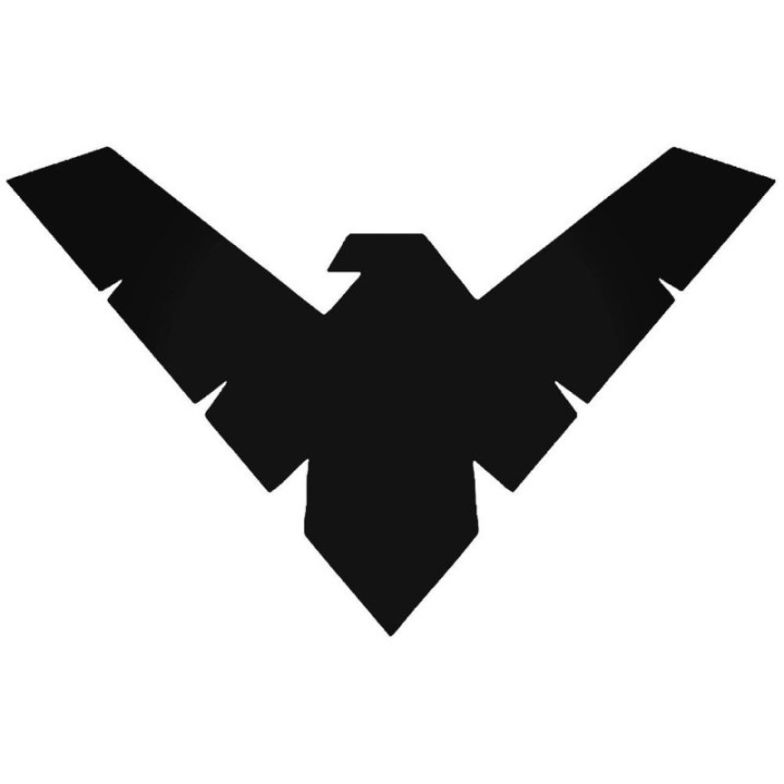 Nightwing Symbol Stickers – DC Comics Decals (2-Pack)