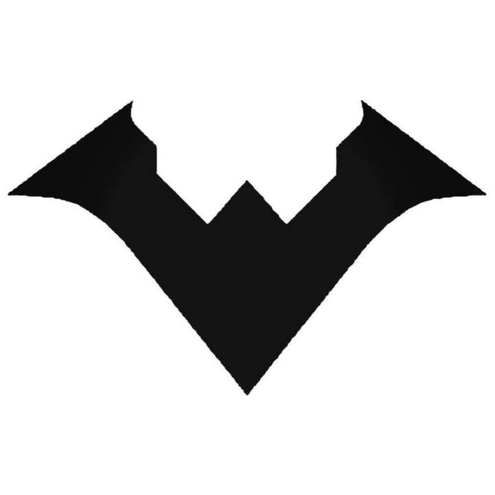 Nightwing Symbol Stickers – DC Comics Decals (2-Pack)