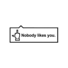 Buy Nobody Likes You Jdm Decal Sticker Online