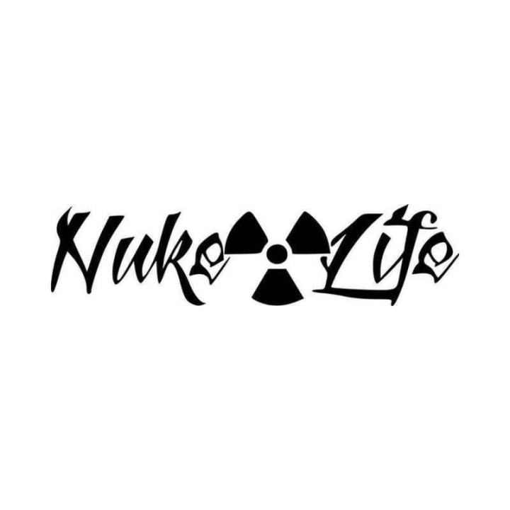 Nuke Life Stickers – Atomic Radiation Nuclear Decals (2-Pack)