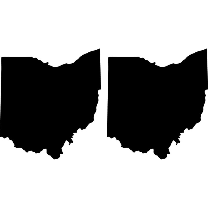 Ohio Stickers – OH Buckeye State Pride USA Decals (2-Pack)