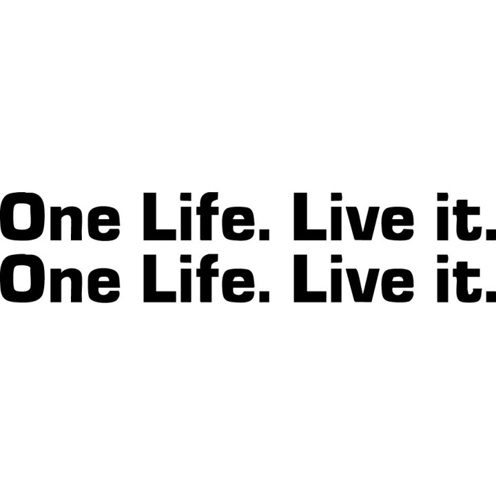 One Life Live It Stickers – Off-Road Adventure Decals (2-Pack)