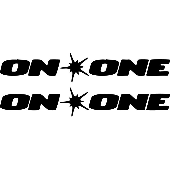 On One Bikes Stickers – Hardtail MTB Gravel Decals (2-Pack)