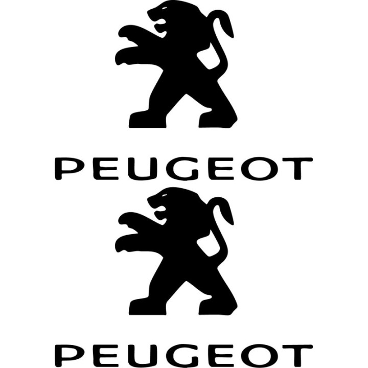 Peugeot Stickers – 205 GTI 306 208 GTI Automotive Decals (2-Pack)