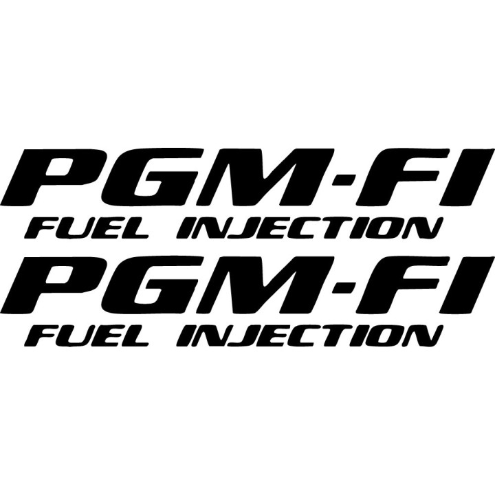 PGM-FI Fuel Injection Stickers – Honda Engine Tech Decals (2-Pack)