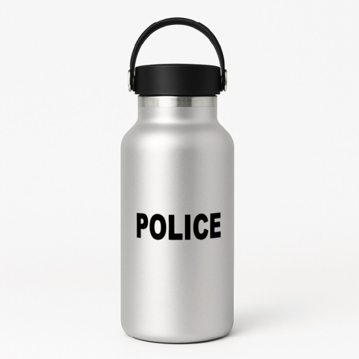 Police Text Stickers – Car Bumper Lettering Decals (2-Pack)