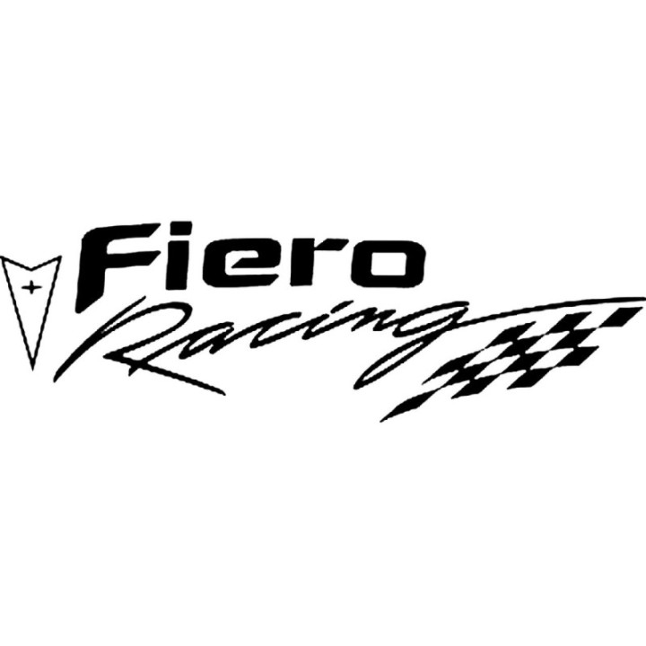 Buy Pontiac Fiero Racing Graphic Vinyl Decal Sticker Online