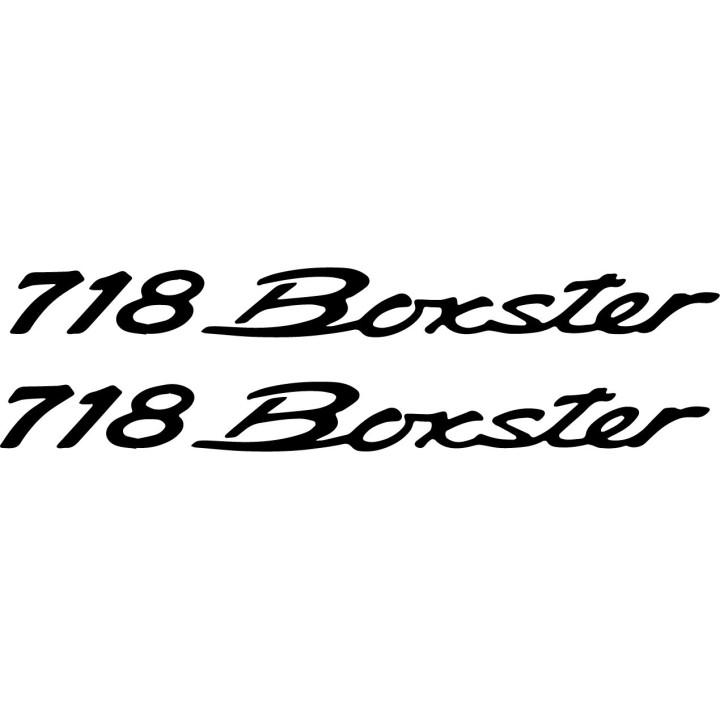 Porsche 718 Boxster Stickers - Roadster Decals (2-Pack)