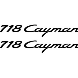 Porsche 718 Cayman Stickers – GT4 RS Boxster Spyder Decals (2-Pack)