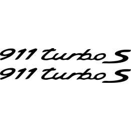 Porsche 911 Turbo S Stickers – 992 991 997 Sports Car Decals (2-Pack)