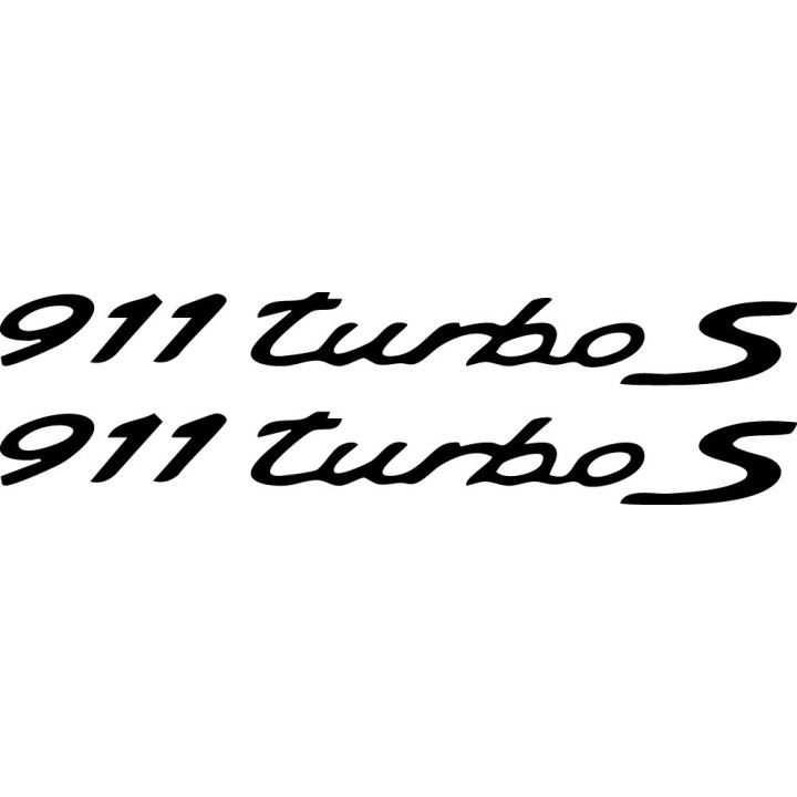 Porsche 911 Turbo S Stickers – 992 991 997 Sports Car Decals (2-Pack)