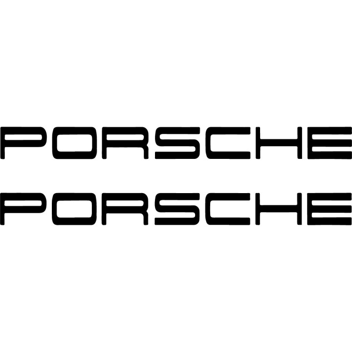 Porsche Logo Stickers - 911 Taycan Cayenne Crest Decals (2-Pack)
