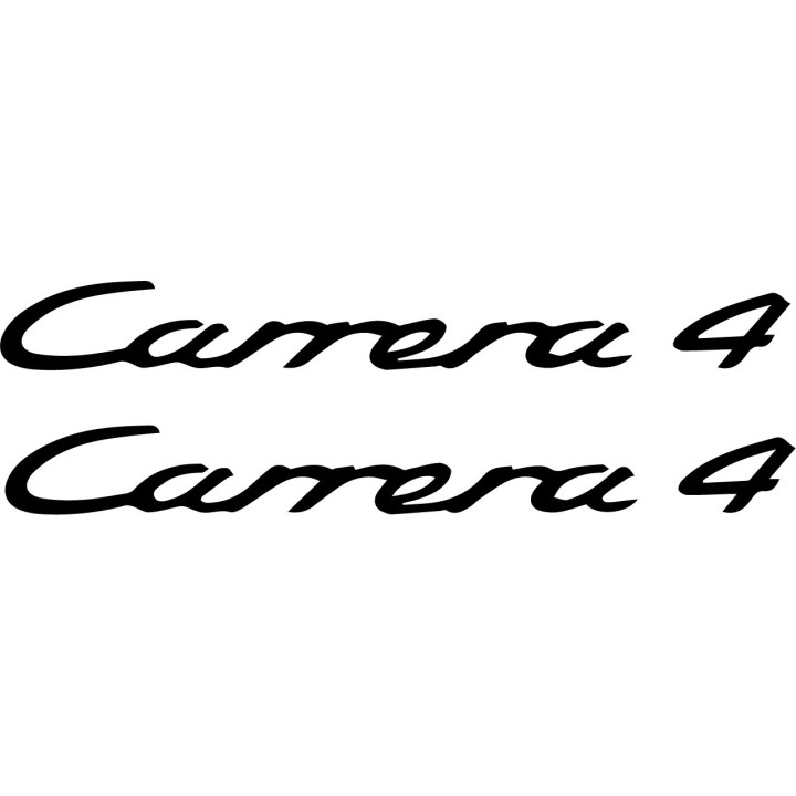 Porsche Carrera 4 Stickers – 911 AWD Vinyl Decals (2-Pack)