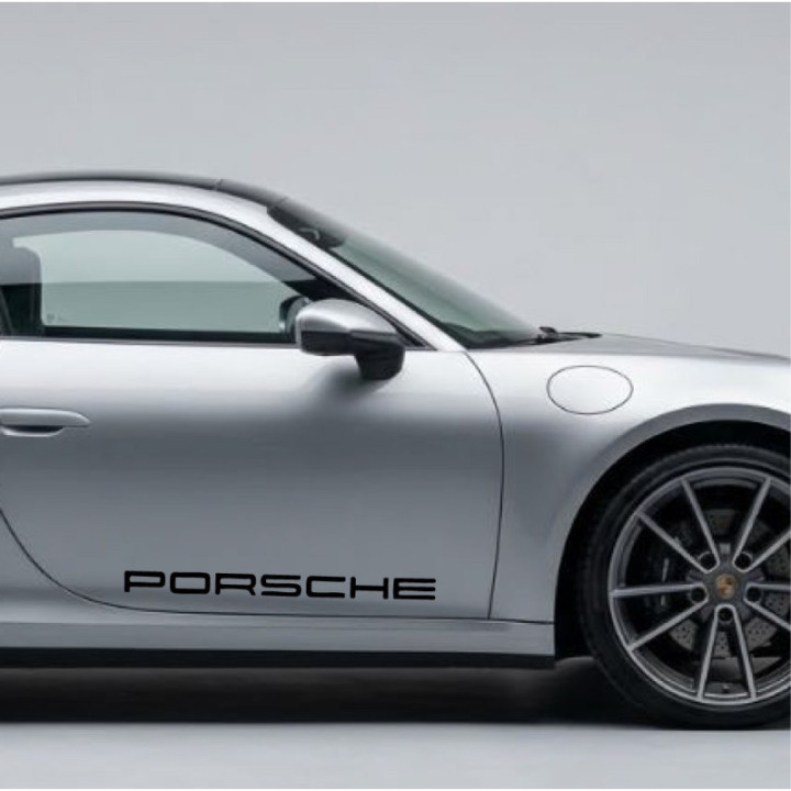 Buy Porsche Ecriture Vinyl Decal Sticker Online