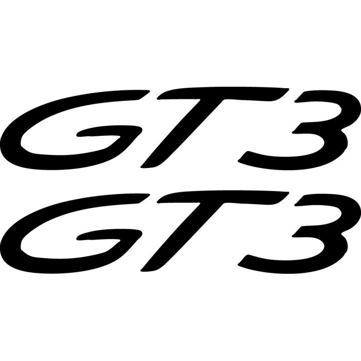 Porsche GT3 Stickers - 992 991 997 Track Decals (2-Pack)
