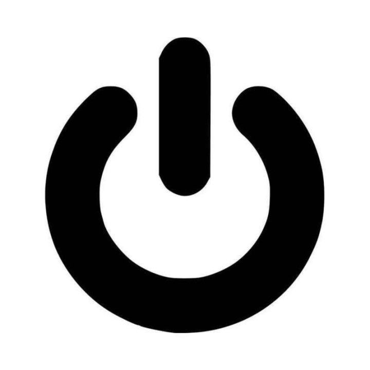 Buy Power Button Vinyl Decal Sticker Online