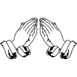 Praying Hands Stickers – Faith Prayer Decals (2-Pack)