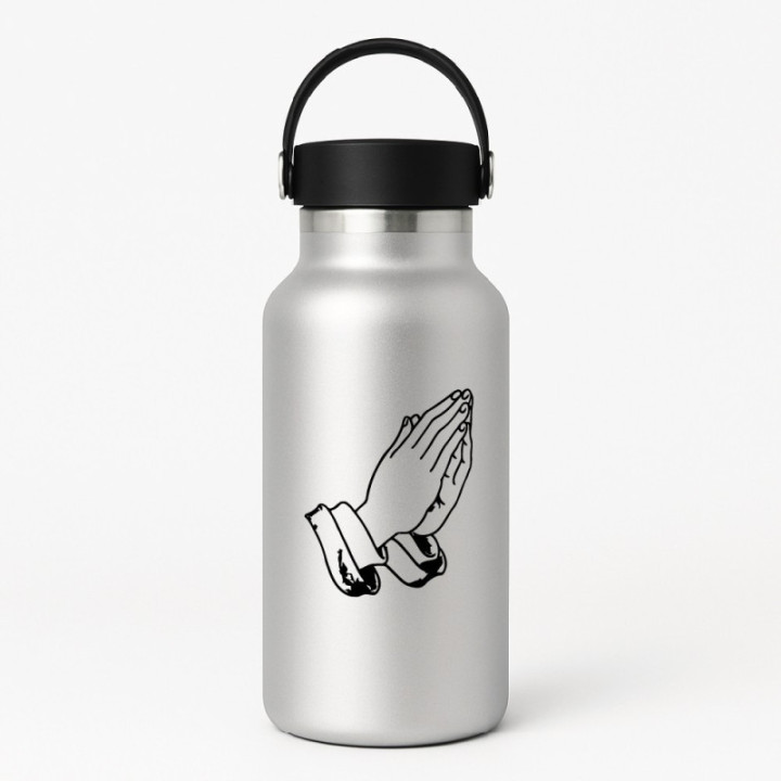 Praying Hands Stickers – Faith Prayer Decals (2-Pack)