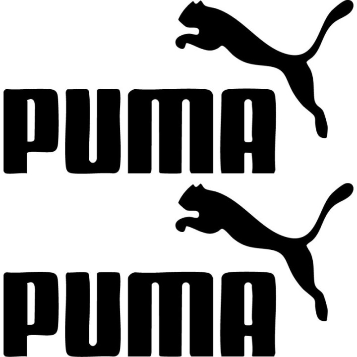 Puma Logo Stickers – Leaping Cat Sports Decals (2-Pack)
