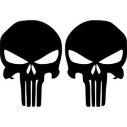 Punisher Skull Stickers – Frank Castle Decals (2-Pack)