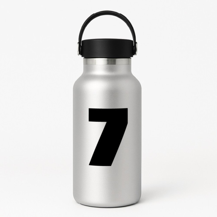 Race Number 7 Stickers – Motorsport Number Vinyl Decals (2-Pack)