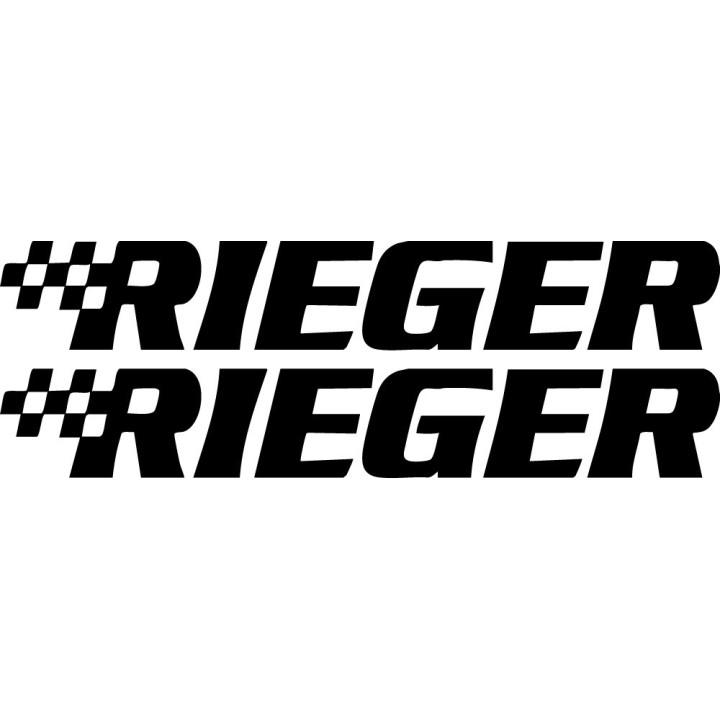 Rieger Stickers – German Car Tuning Bodykit Styling Decals (2-Pack)