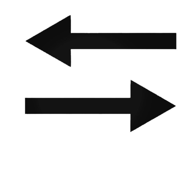 Left & Right Arrow Stickers – Directional Decals (2-Pack)