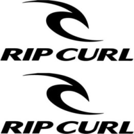 Rip Curl Stickers With Text – Surf Search Decals (2-Pack)