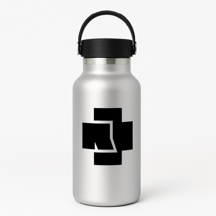 Rammstein Logo Stickers – Industrial Metal Decals (2-Pack)