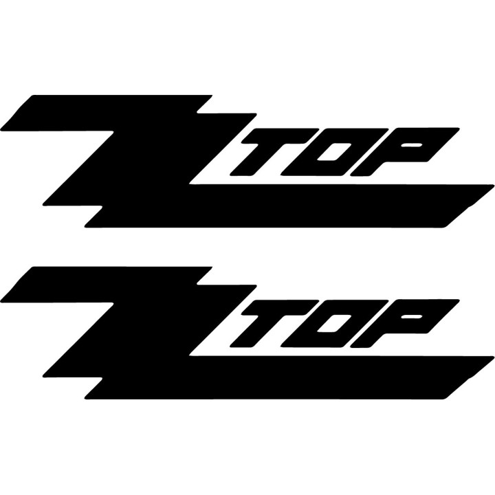 ZZ Top Stickers – Eliminator Sharp Dressed Man Decals (2-Pack)