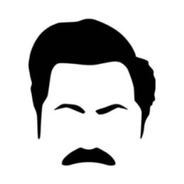 Ron Swanson Stickers – Parks and Recreation Decals (2-Pack)