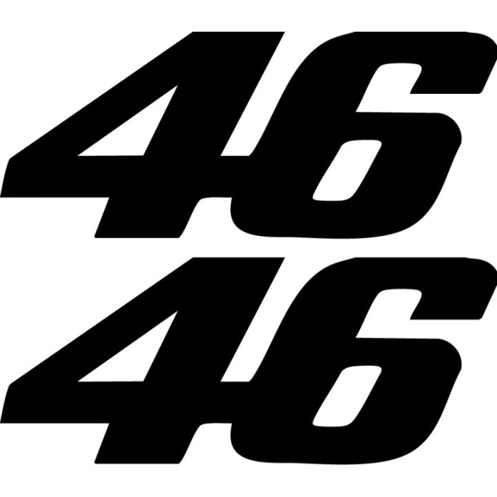 Rossi 46 Stickers – Valentino Rossi VR46 MotoGP Decals (2-Pack)