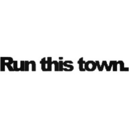 Run This Town Stickers – Urban Slogan Decals (2-Pack)