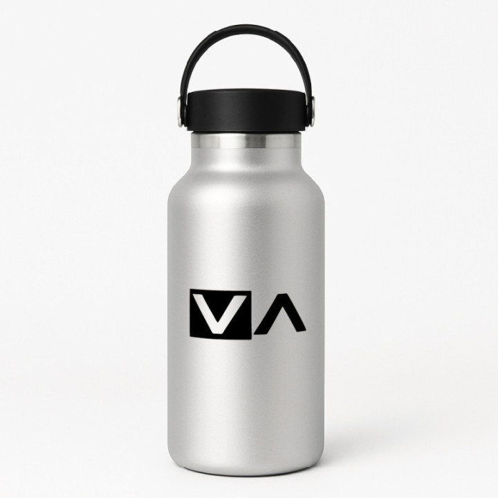 RVCA Block Stickers – Surf Skate Vinyl Decals (2-Pack)