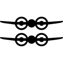 Saab Airplane Stickers – Swedish Aviation Heritage Decals (2-Pack)