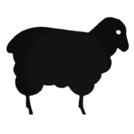 Sheep Stickers – Farm Animal Silhouette Decals (2-Pack)