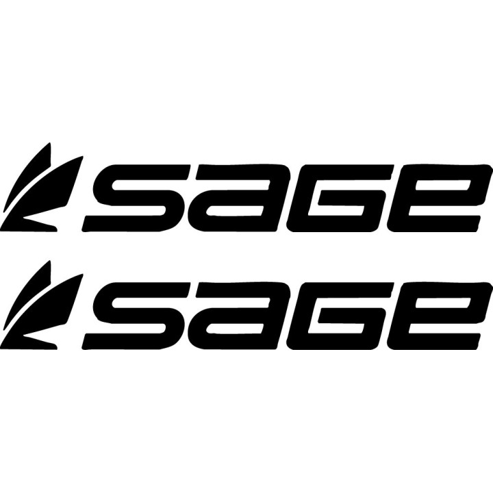 Sage Fly Fishing Stickers – Rod Reel Tackle Decals (2-Pack)