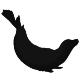 Seal Stickers – Sea Lion Silhouette Decals (2-Pack)